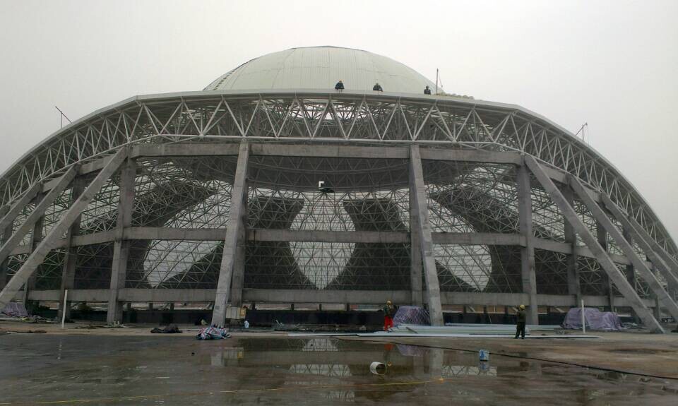 穆棱温泉馆网架工程